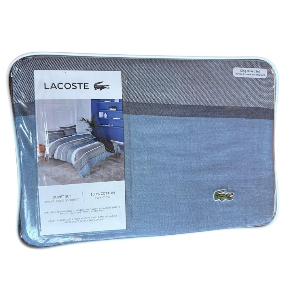 Lacoste Two-Tone Blue Duvet Cover